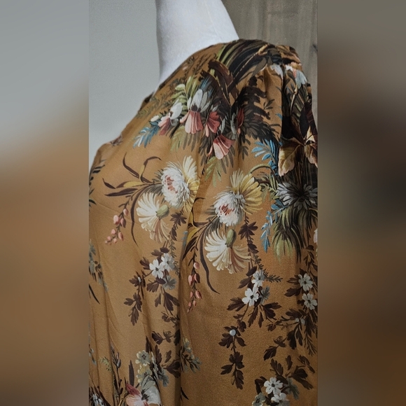 Anthropologie dRA Angeles Printed FlutterSleeve Shirtdress Multi.Size MP - Picture 14 of 16